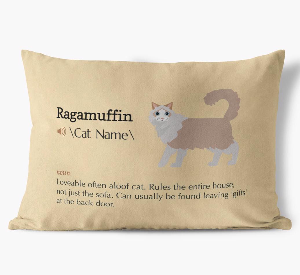 {breedCommonName} Definition: Personalized Soft Touch Pillow