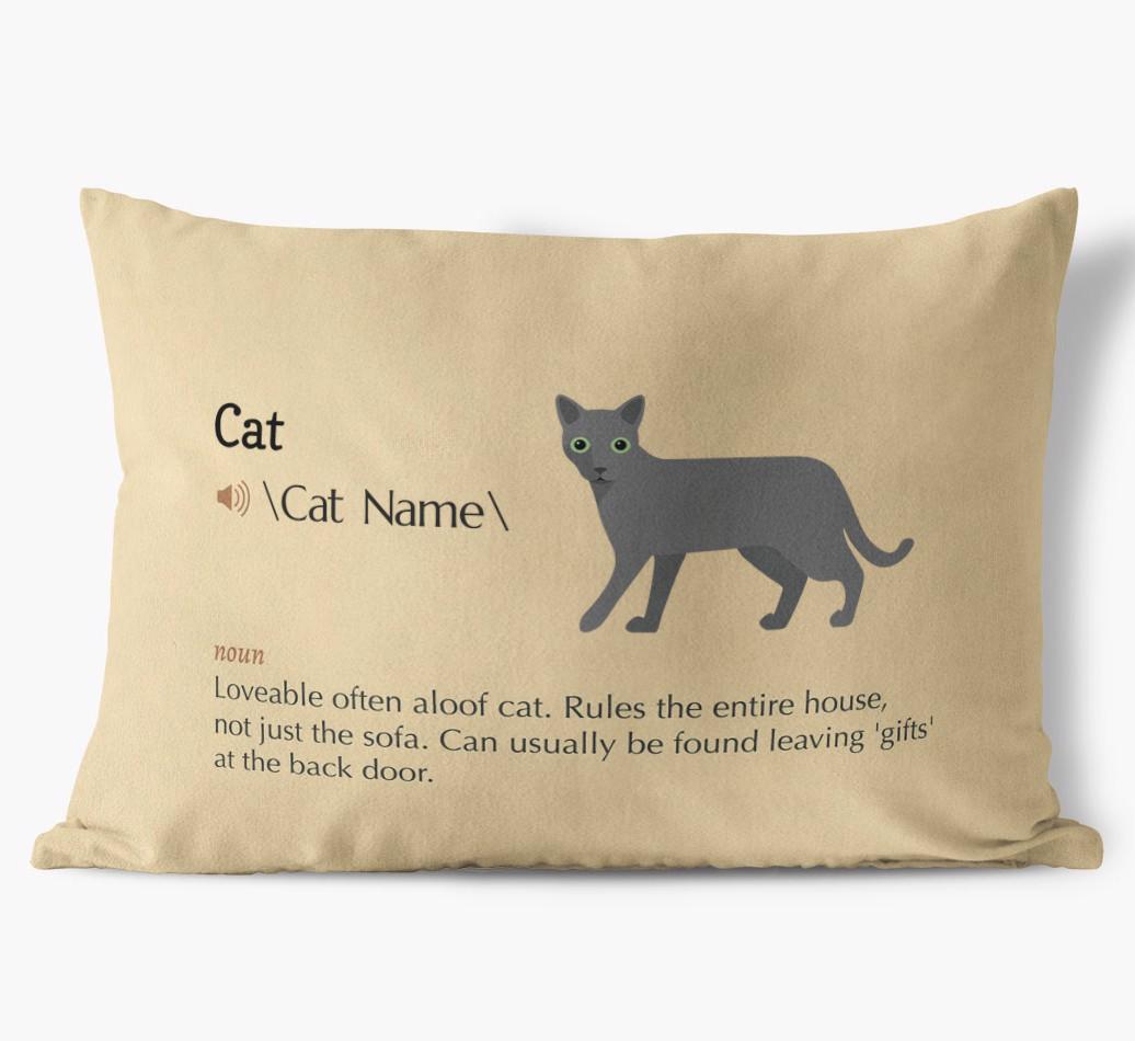 {breedCommonName} Definition: Personalized Soft Touch Pillow