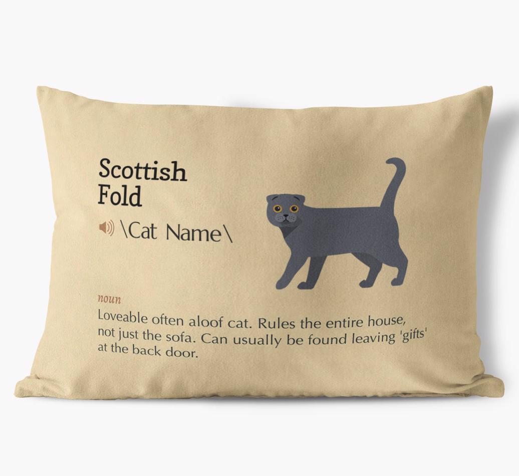 {breedCommonName} Definition: Personalized Soft Touch Pillow