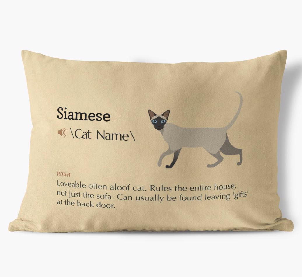 {breedCommonName} Definition: Personalized Soft Touch Pillow