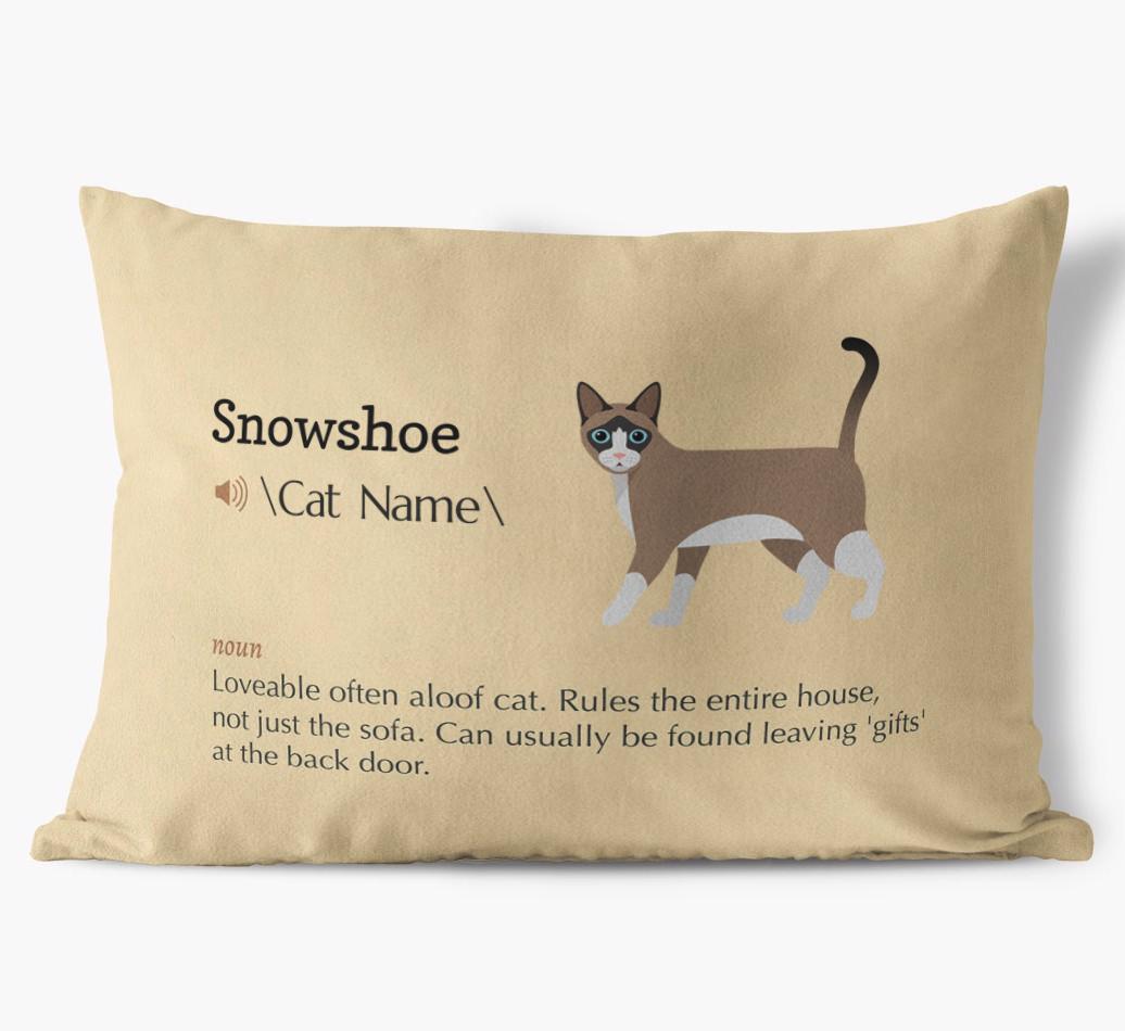 {breedCommonName} Definition: Personalized Soft Touch Pillow