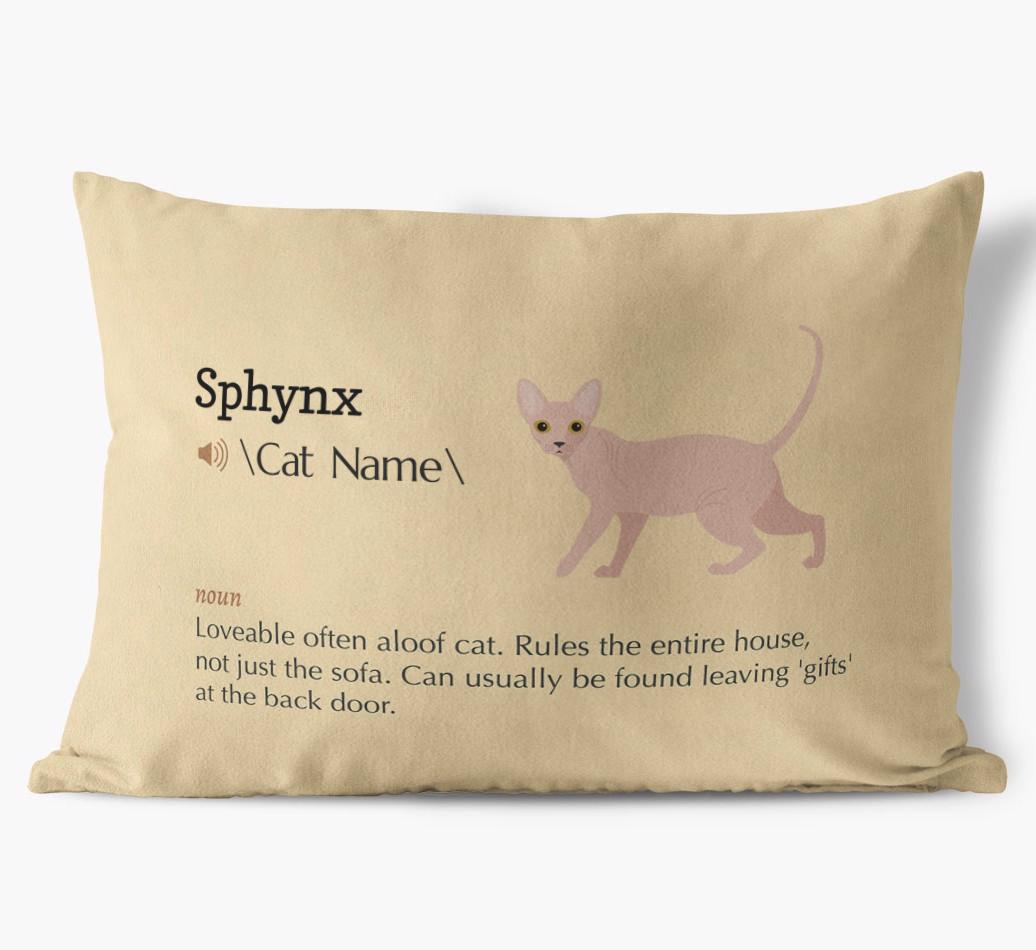 {breedCommonName} Definition: Personalized Soft Touch Pillow