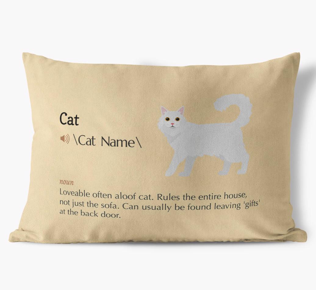 {breedCommonName} Definition: Personalized Soft Touch Pillow