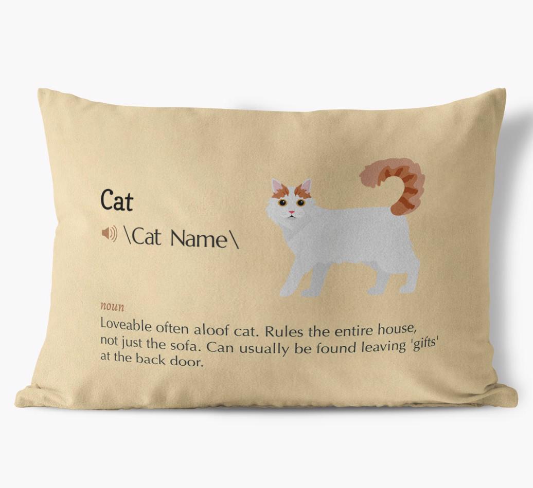 {breedCommonName} Definition: Personalized Soft Touch Pillow