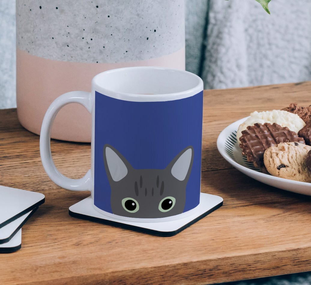 'Peeking {breedCommonName} Icon' - Personalised {breedFullName} Mug