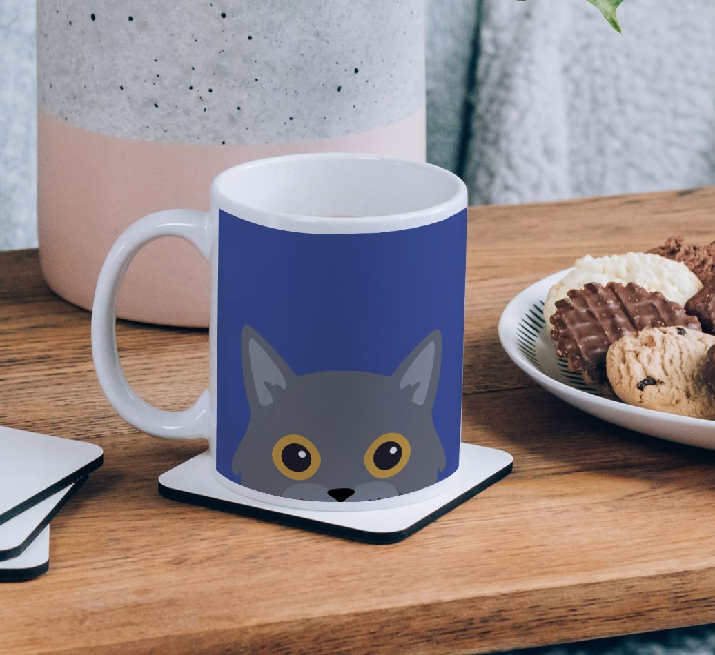 'Peeking {breedCommonName} Icon' - Personalised {breedFullName} Mug