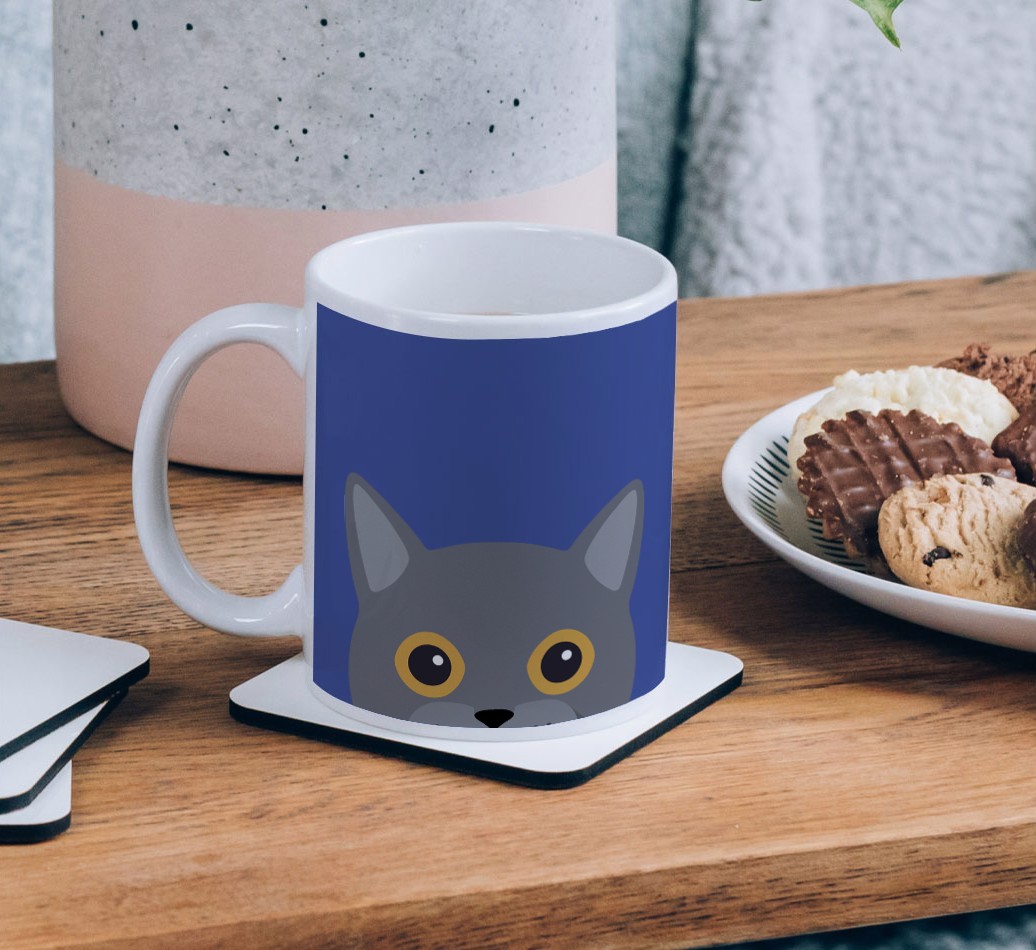 'Peeking {breedCommonName} Icon' - Personalised {breedFullName} Mug