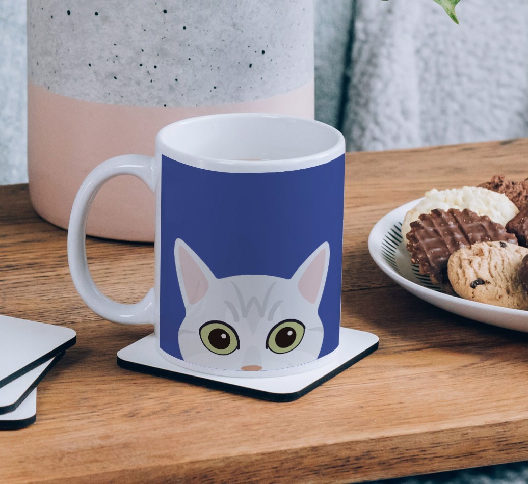 'Peeking {breedCommonName} Icon' - Personalised {breedFullName} Mug
