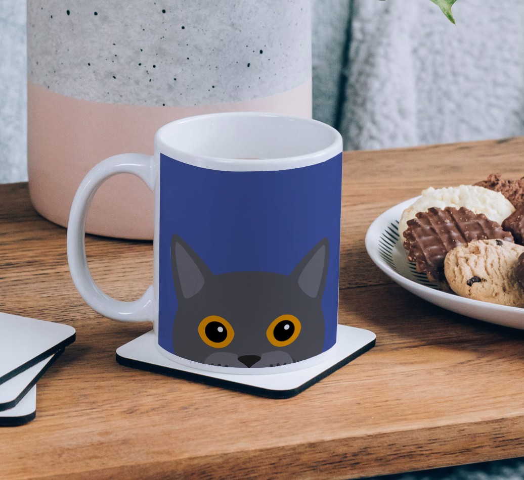 'Peeking {breedCommonName} Icon' - Personalised {breedFullName} Mug