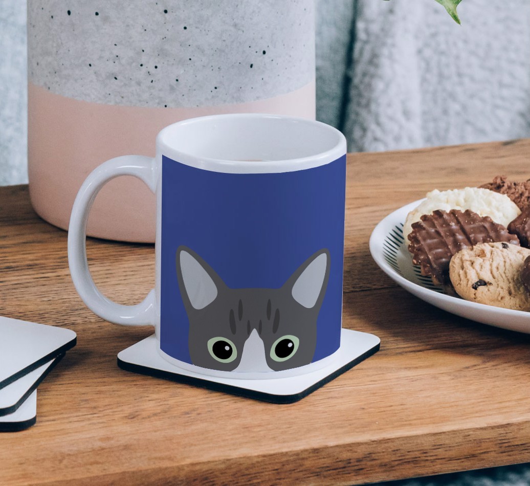 'Peeking {breedCommonName} Icon' - Personalised {breedFullName} Mug