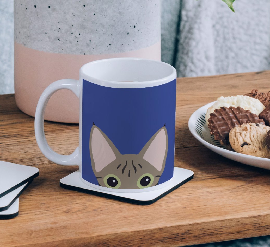 'Peeking {breedCommonName} Icon' - Personalised {breedFullName} Mug