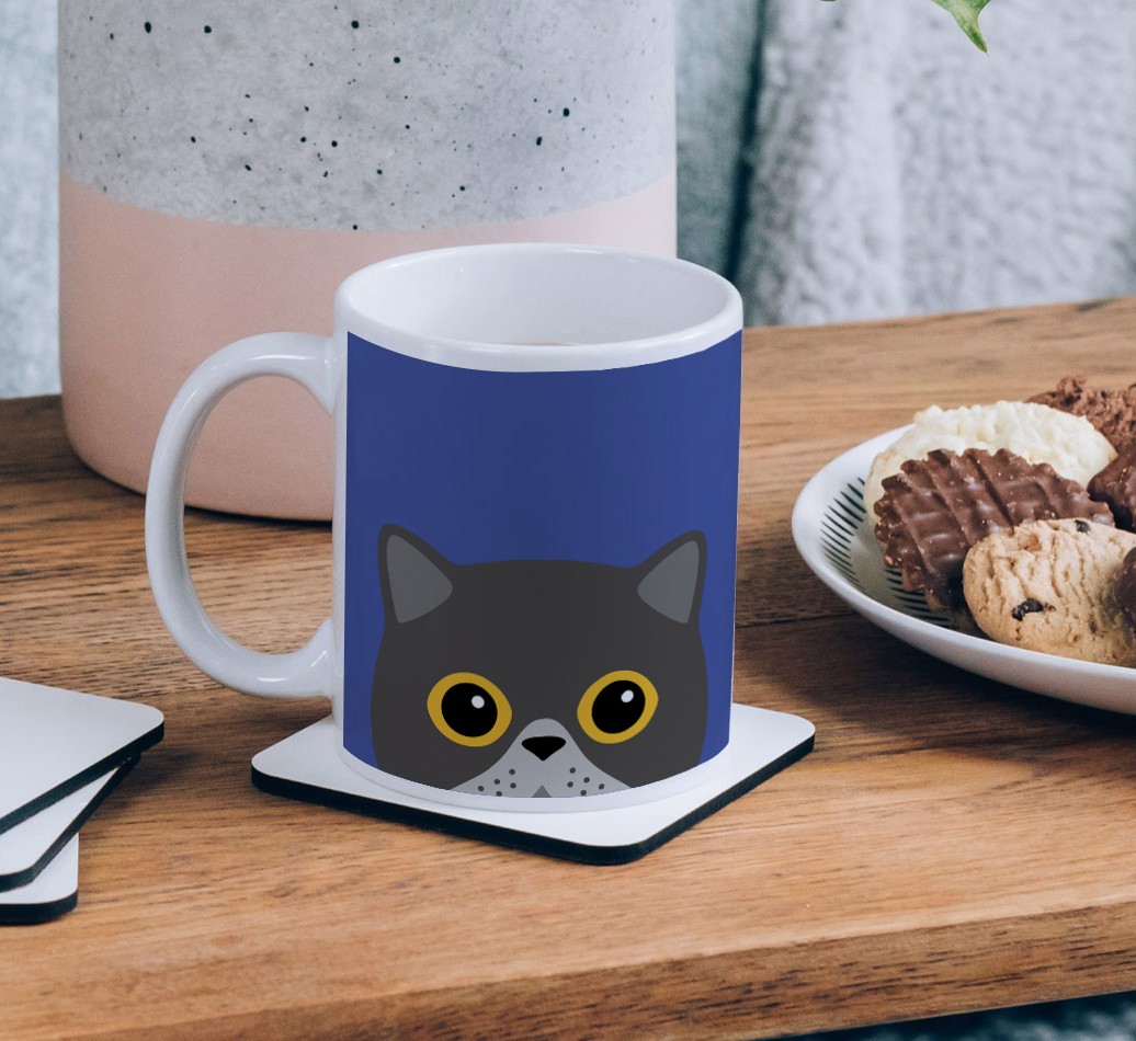 'Peeking {breedCommonName} Icon' - Personalised {breedFullName} Mug