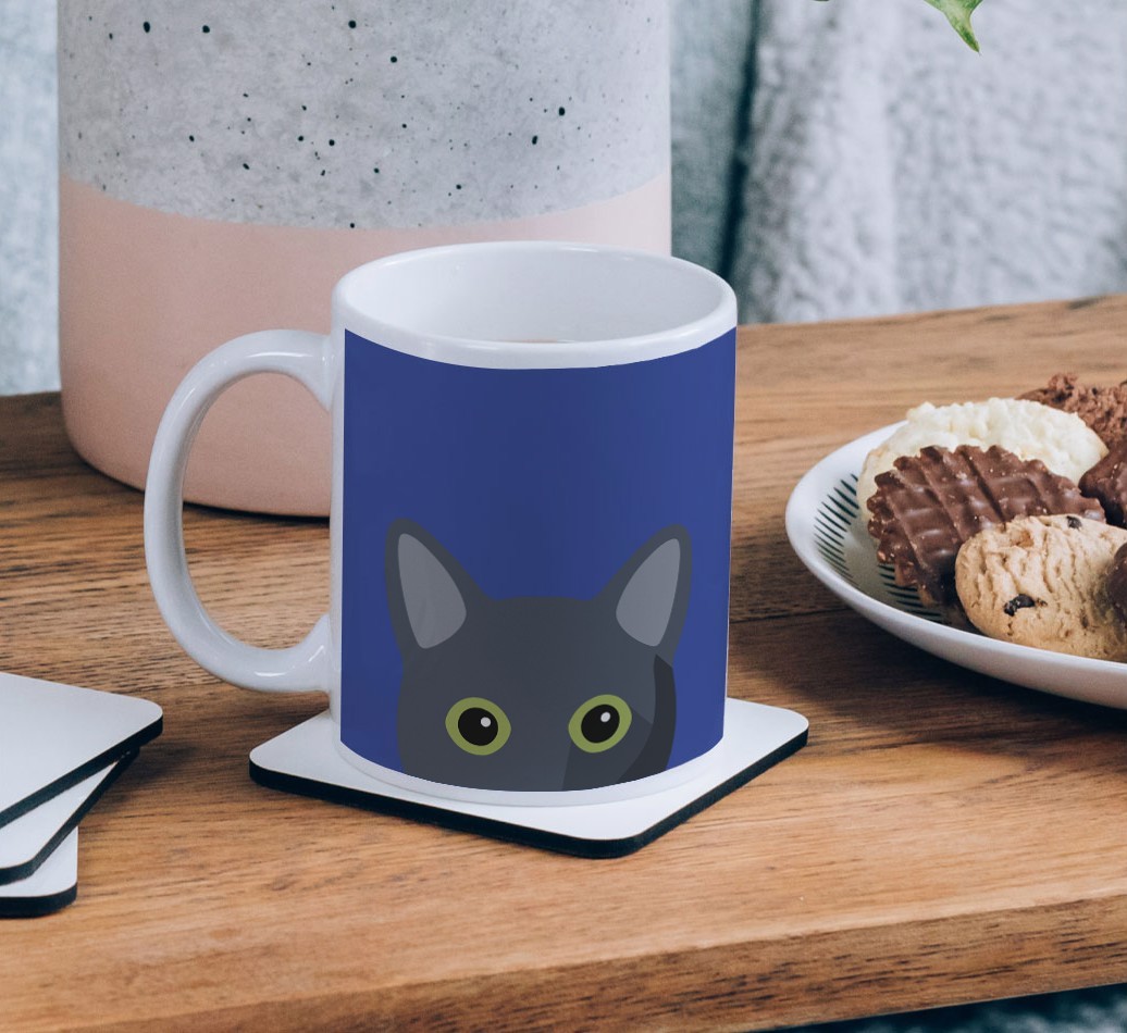 'Peeking {breedCommonName} Icon' - Personalised {breedFullName} Mug