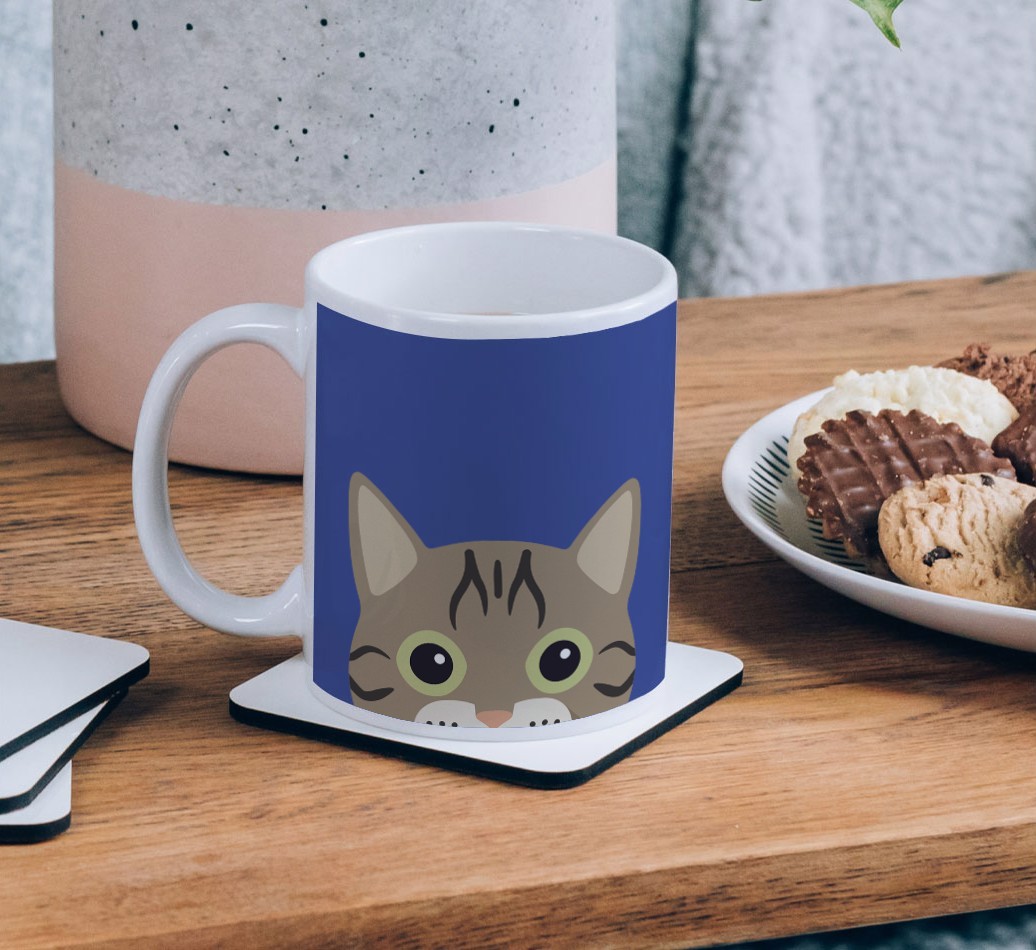 'Peeking {breedCommonName} Icon' - Personalised {breedFullName} Mug
