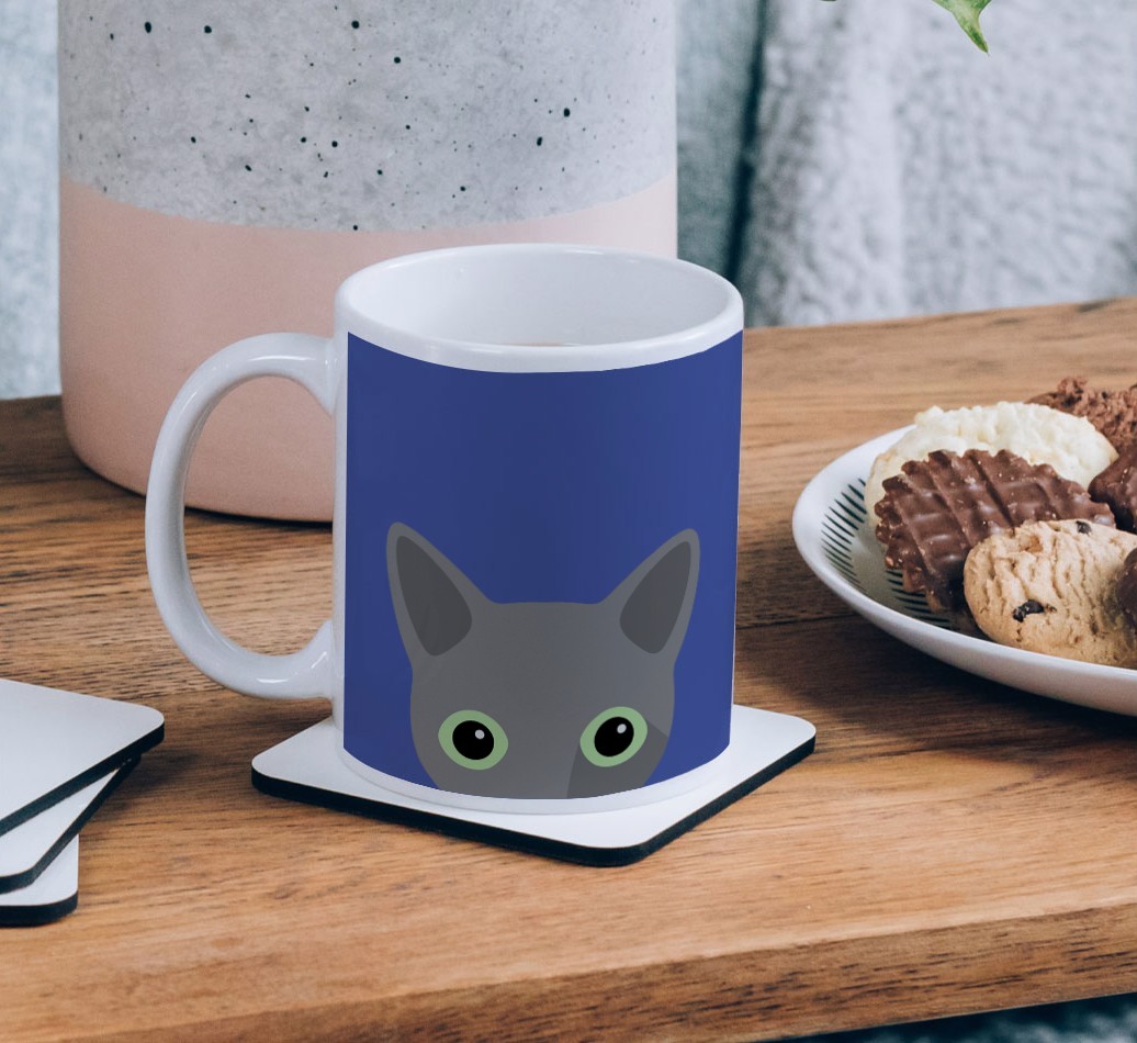 'Peeking {breedCommonName} Icon' - Personalised {breedFullName} Mug