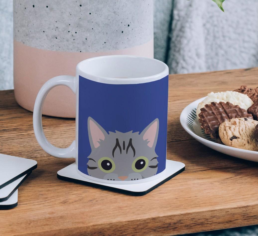 'Peeking {breedCommonName} Icon' - Personalized {breedFullName} Mug