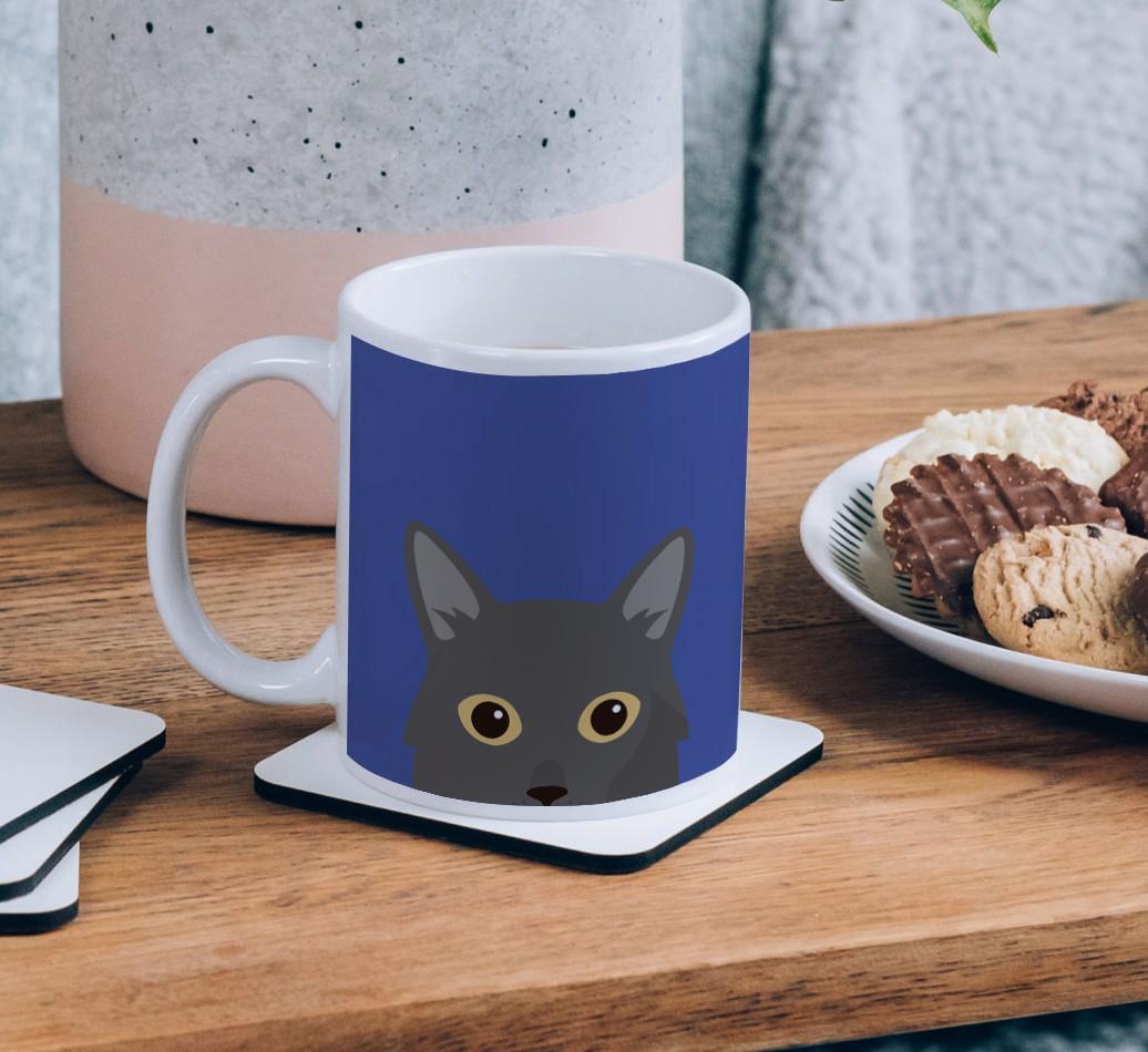 'Peeking {breedCommonName} Icon' - Personalized {breedFullName} Mug