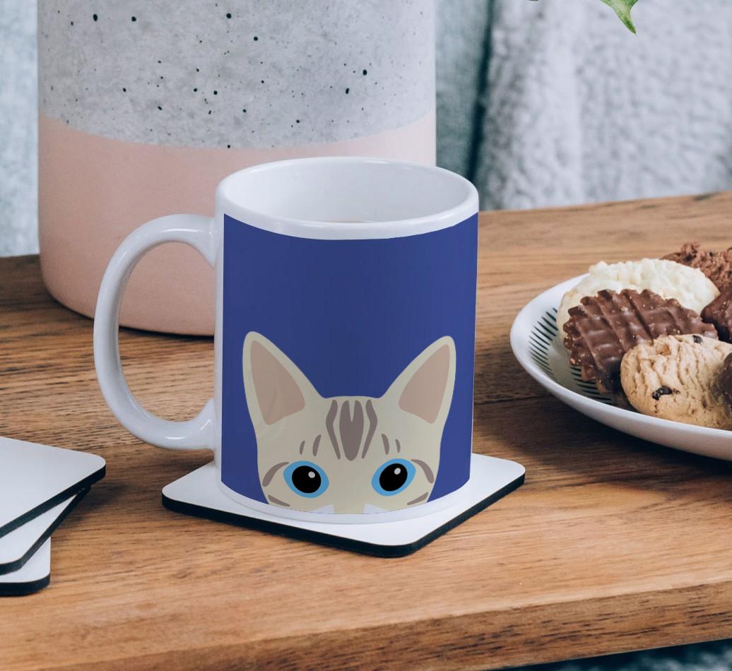 'Peeking {breedCommonName} Icon' - Personalized {breedFullName} Mug