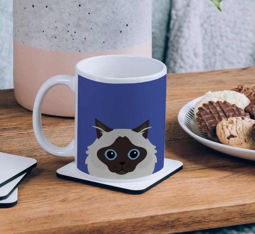 'Peeking {breedCommonName} Icon' - Personalized {breedFullName} Mug