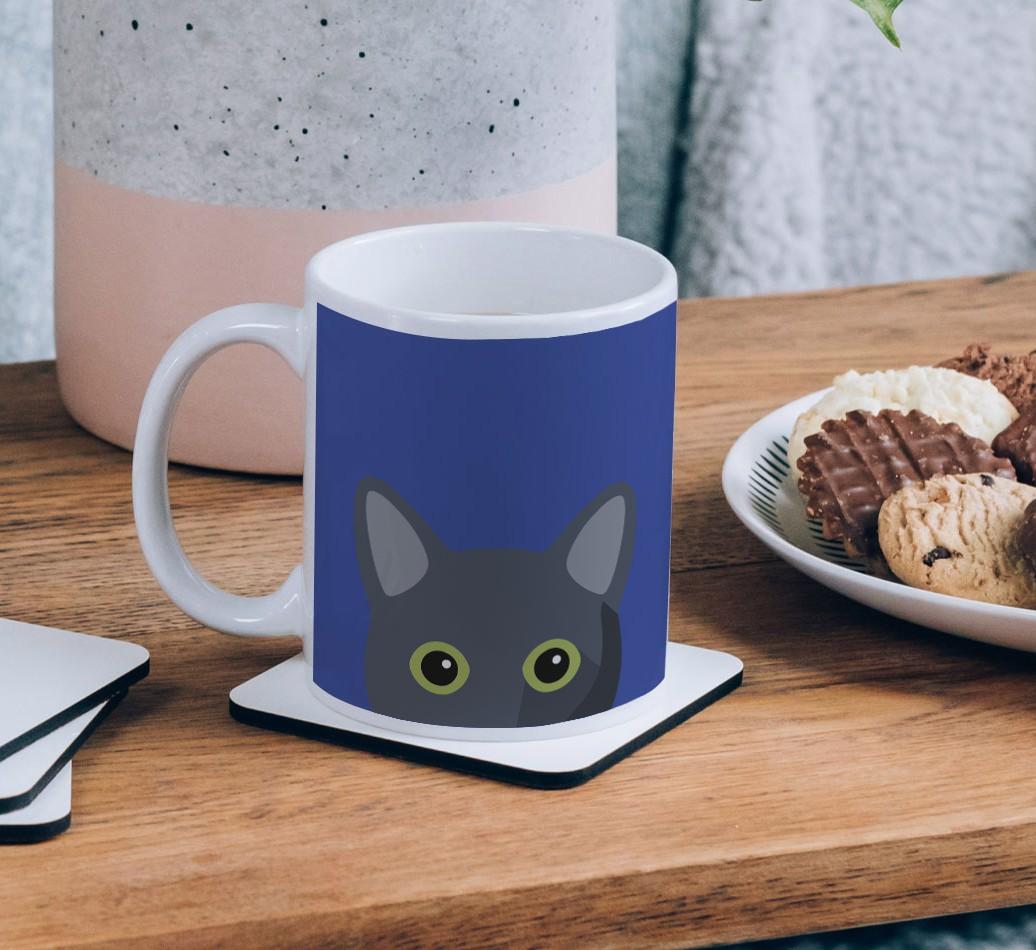 'Peeking {breedCommonName} Icon' - Personalized {breedFullName} Mug