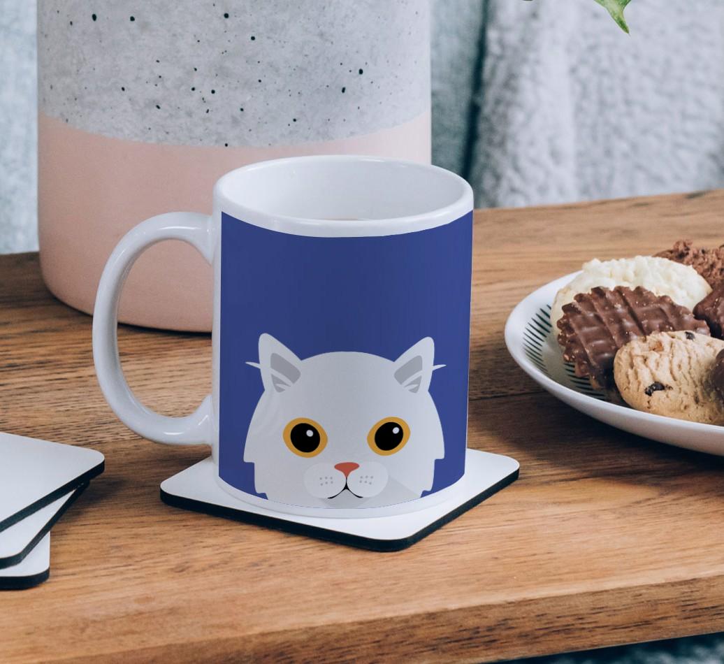 'Peeking {breedCommonName} Icon' - Personalized {breedFullName} Mug