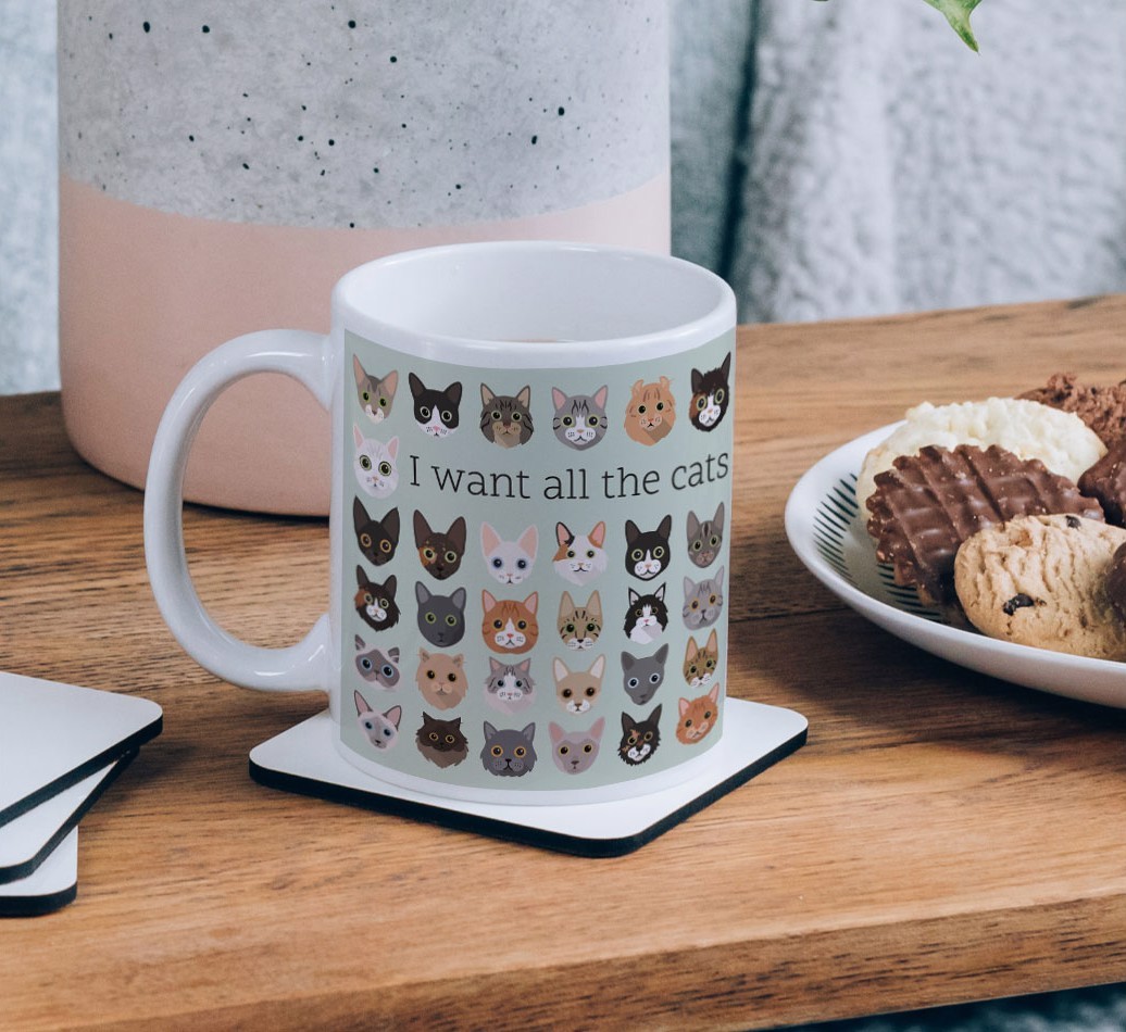 I Want All the Cats: Personalised {breedCommonName} Mug