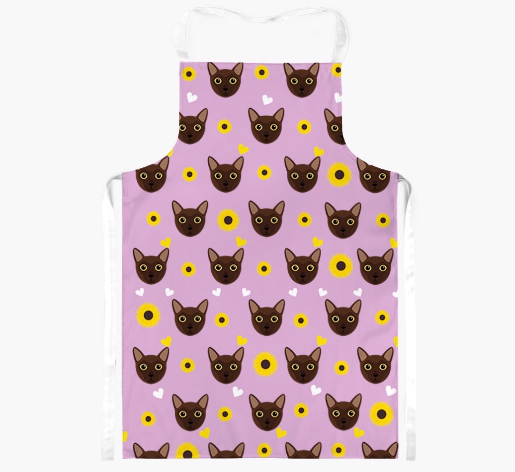 Sunflower Pattern: Personalised {breedShortName} Apron