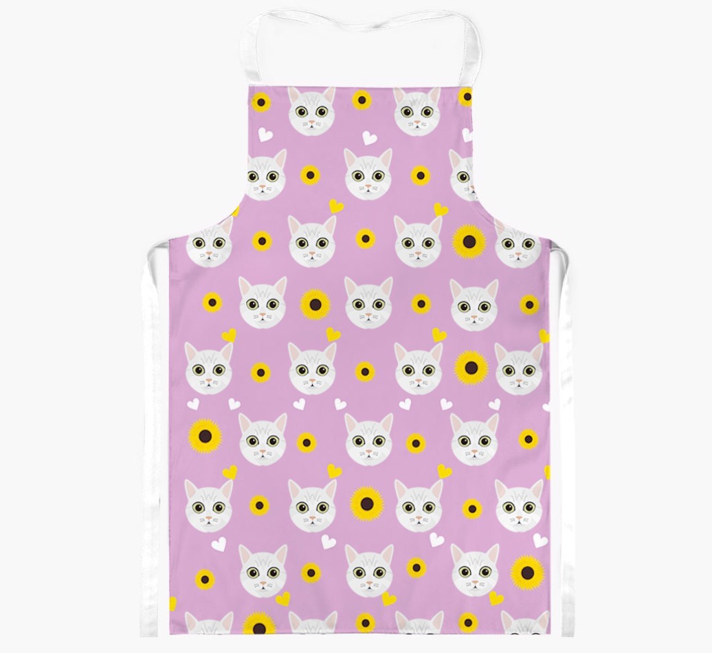 Sunflower Pattern: Personalised {breedShortName} Apron