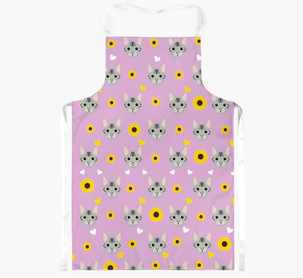 Sunflower Pattern: Personalised {breedShortName} Apron