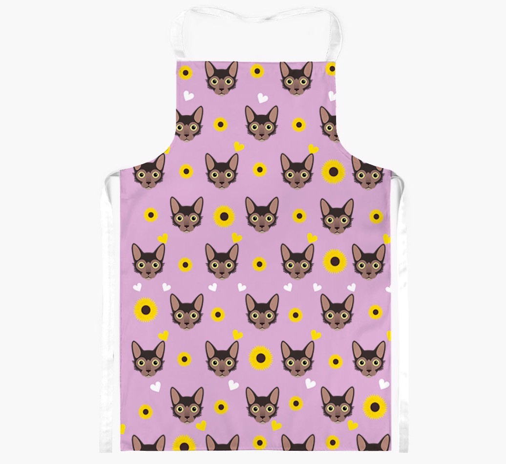 Sunflower Pattern: Personalised {breedShortName} Apron