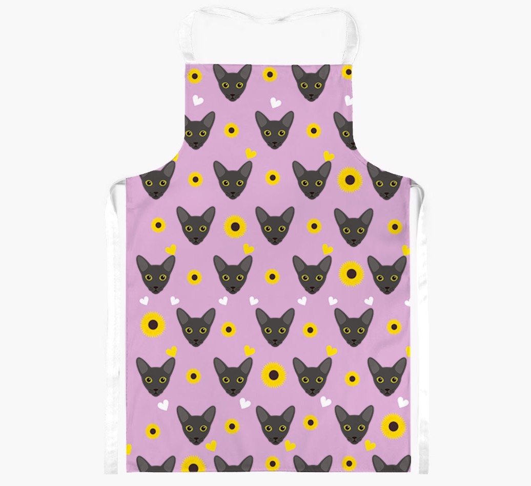 Sunflower Pattern: Personalised {breedShortName} Apron