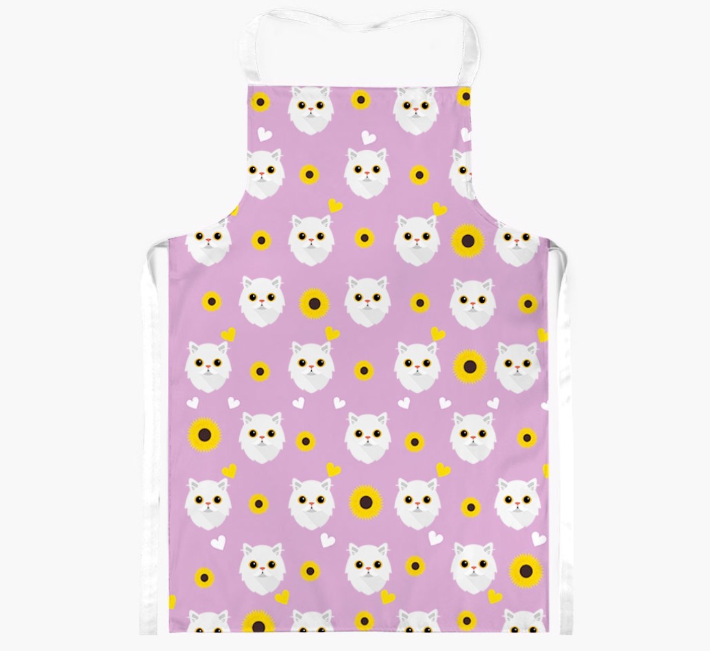 Sunflower Pattern: Personalised {breedShortName} Apron