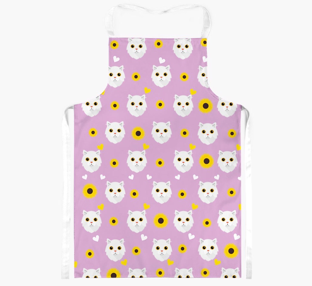 Sunflower Pattern: Personalised {breedShortName} Apron