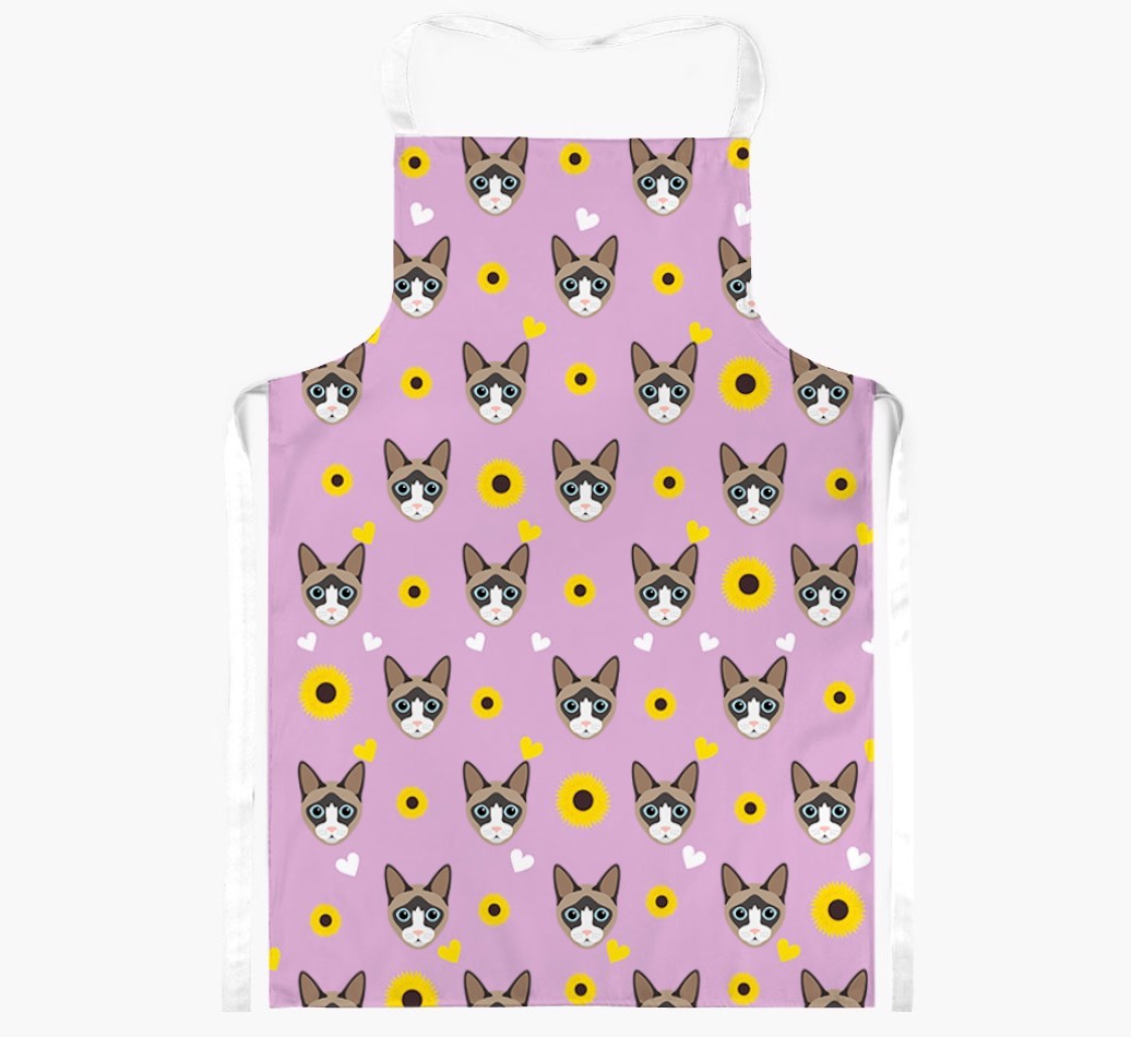 Sunflower Pattern: Personalised {breedShortName} Apron