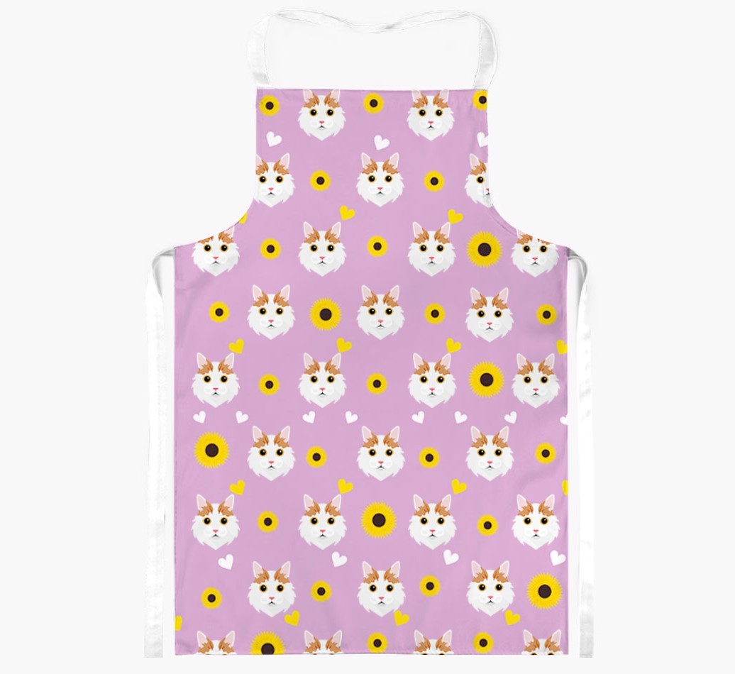 Sunflower Pattern: Personalised {breedShortName} Apron
