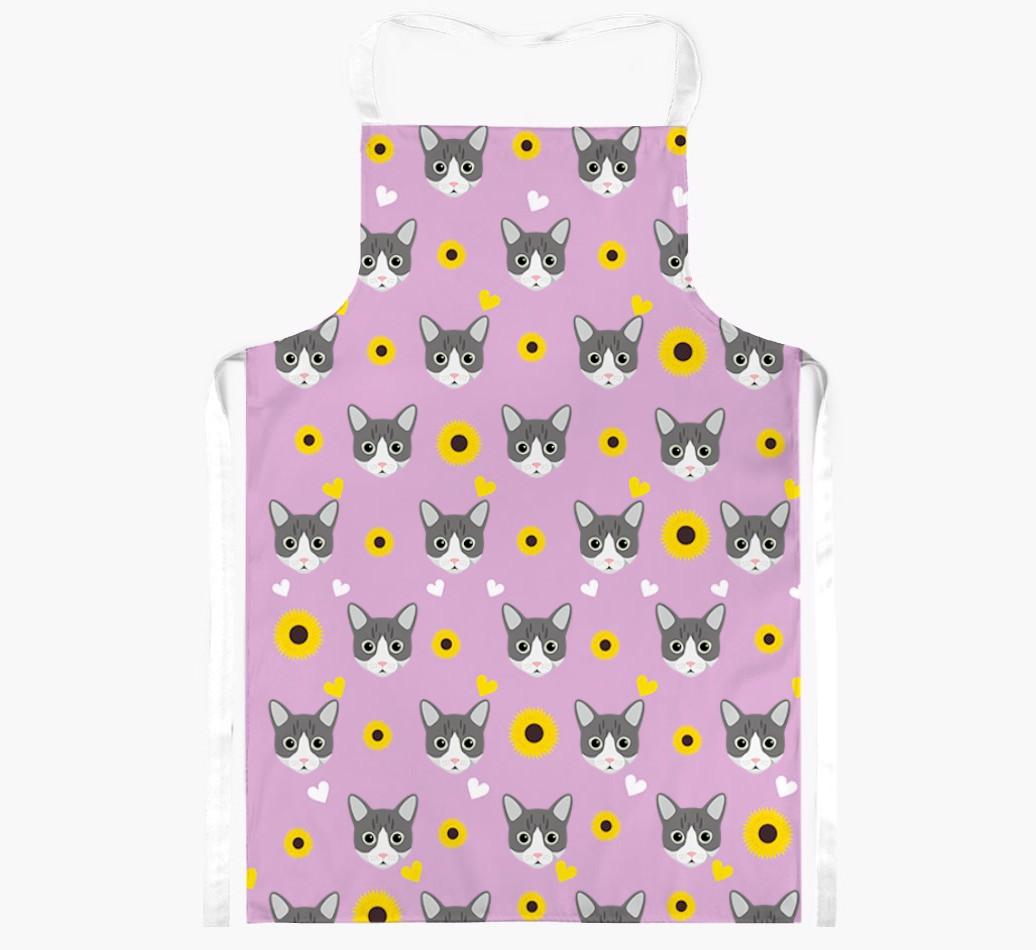Sunflower Pattern: Personalized {breedShortName} Apron