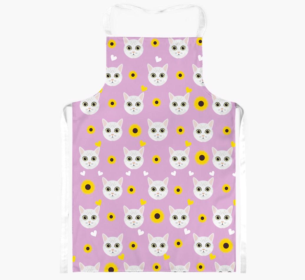 Sunflower Pattern: Personalized {breedShortName} Apron