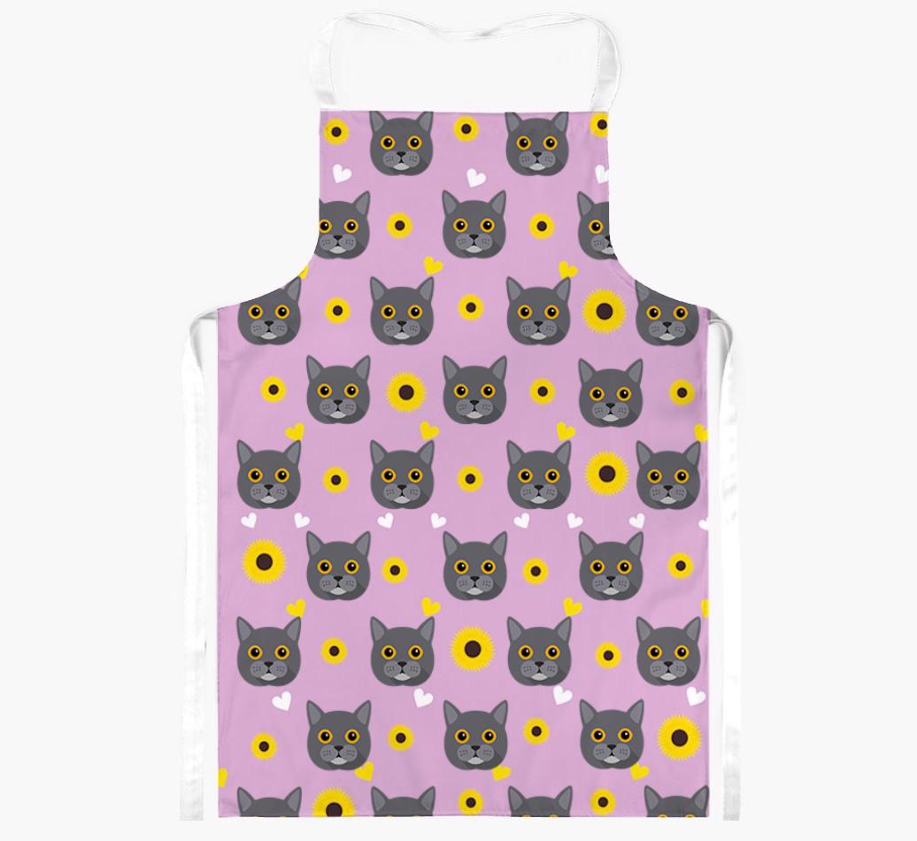 Sunflower Pattern: Personalized {breedShortName} Apron