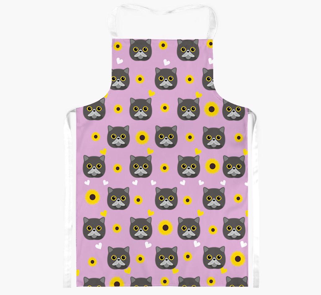 Sunflower Pattern: Personalized {breedShortName} Apron