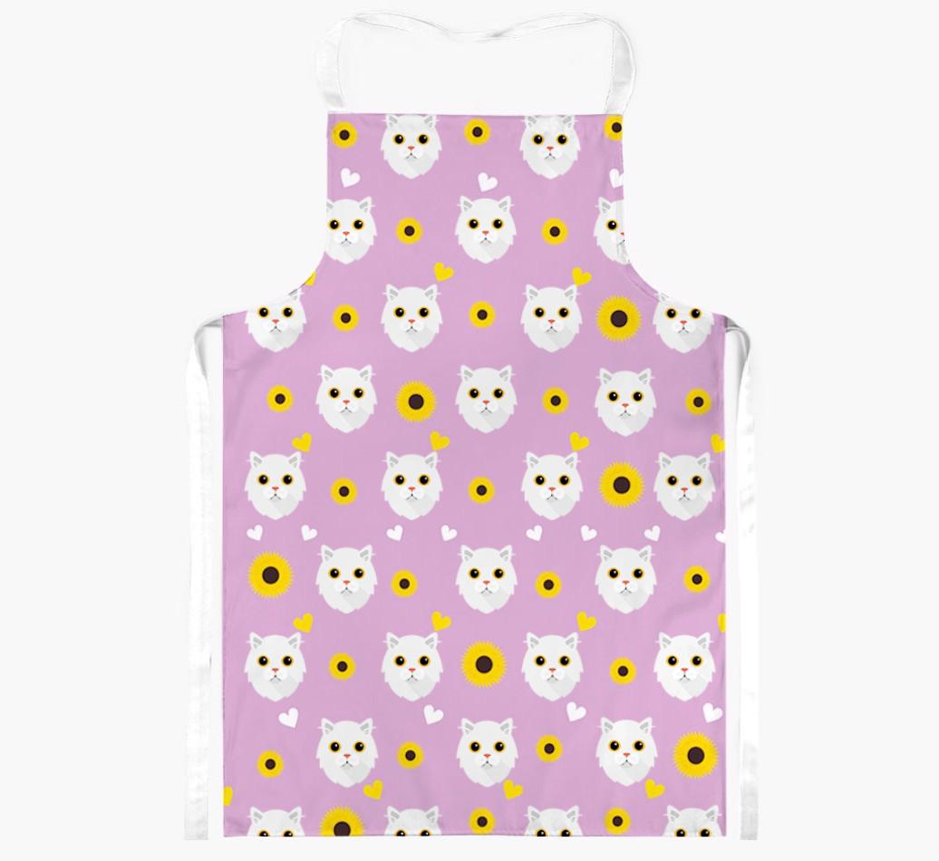 Sunflower Pattern: Personalized {breedShortName} Apron