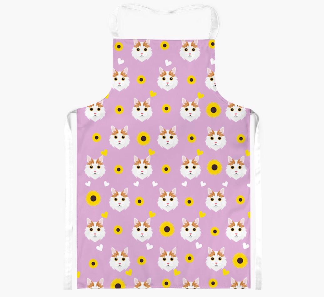 Sunflower Pattern: Personalized {breedShortName} Apron