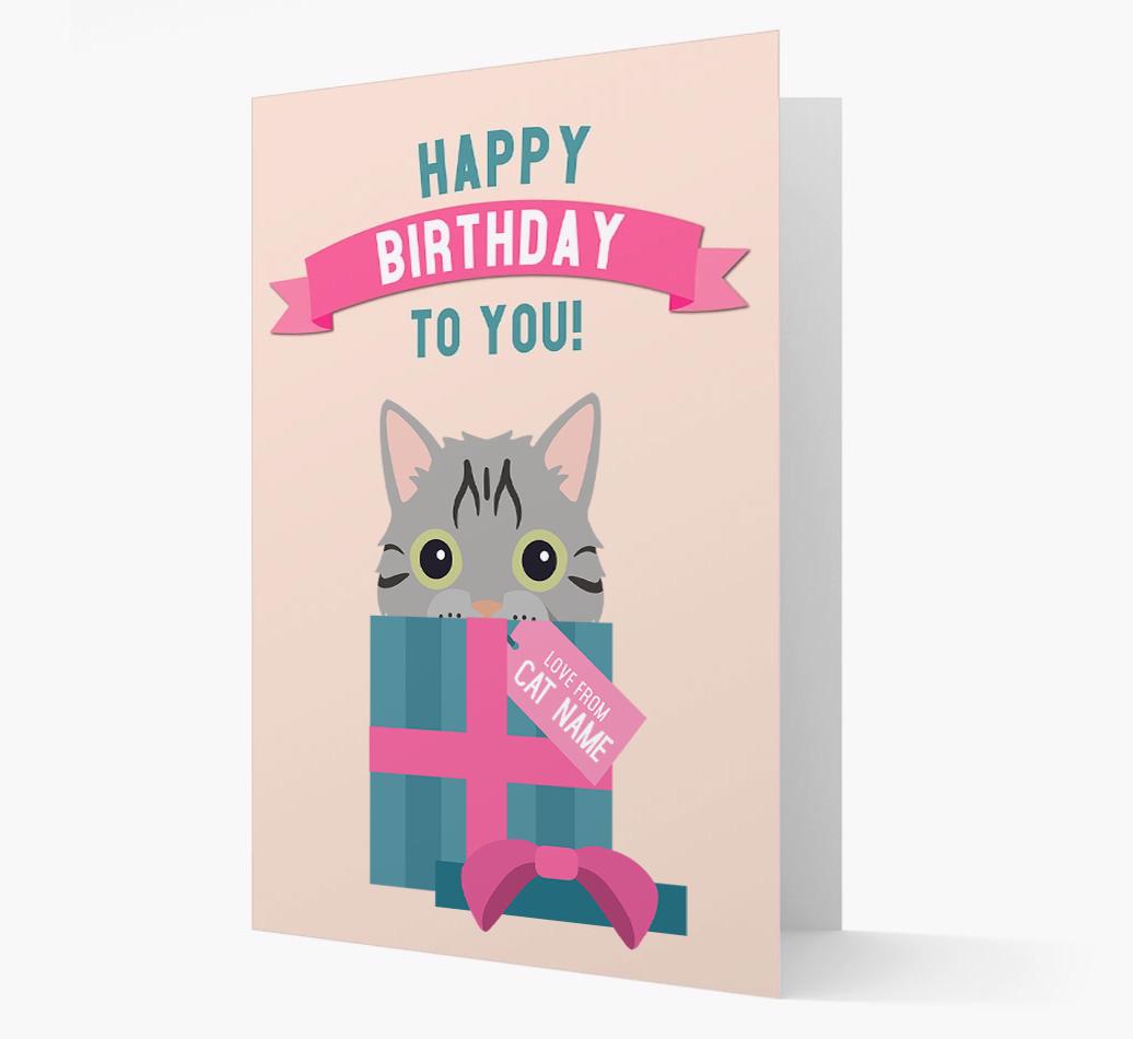 'Happy Birthday to You!' - Personalized {breedCommonName} Card