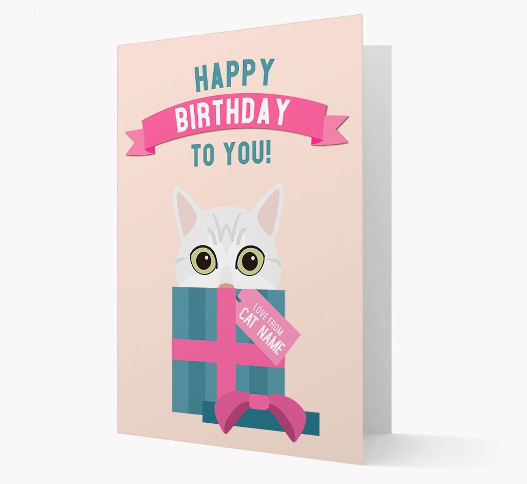 'Happy Birthday to You!' - Personalized {breedCommonName} Card
