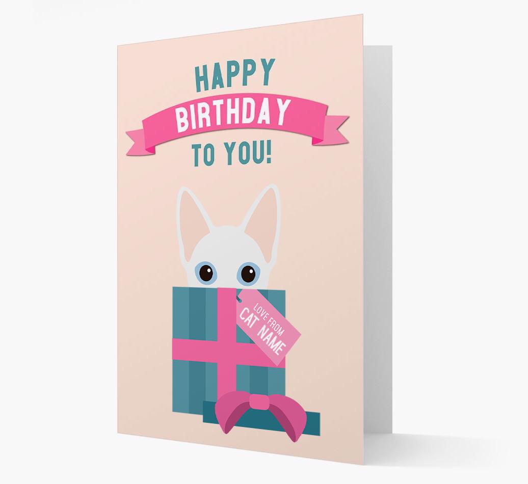 'Happy Birthday to You!' - Personalized {breedCommonName} Card