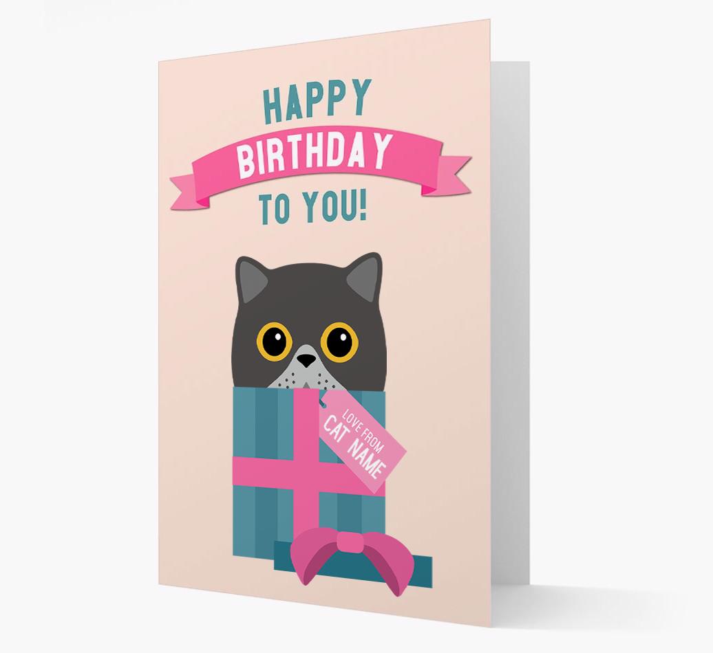 'Happy Birthday to You!' - Personalized {breedCommonName} Card