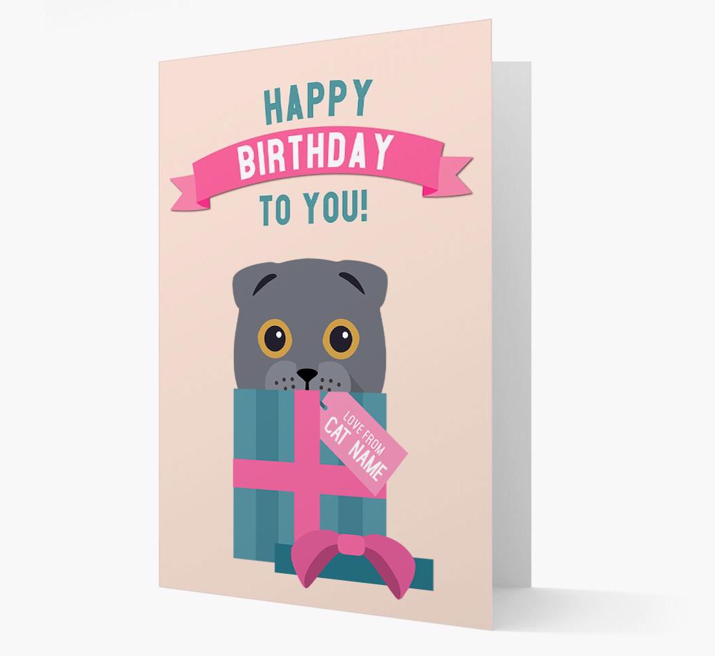 'Happy Birthday to You!' - Personalized {breedCommonName} Card
