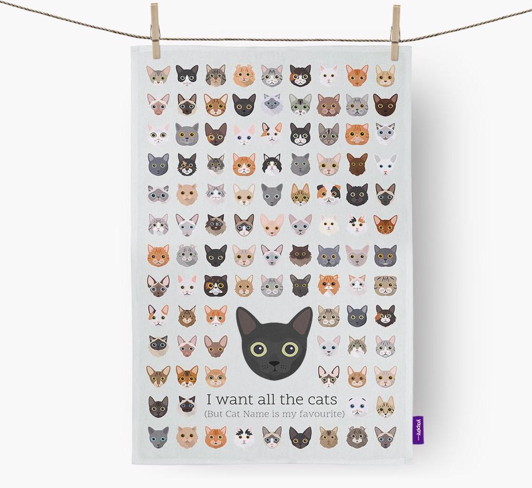 'I Want All the Dogs' - Personalized {breedFullName} Dish Towel