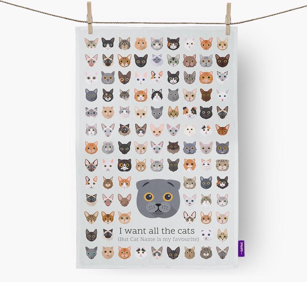 'I Want All the Dogs' - Personalized {breedFullName} Dish Towel