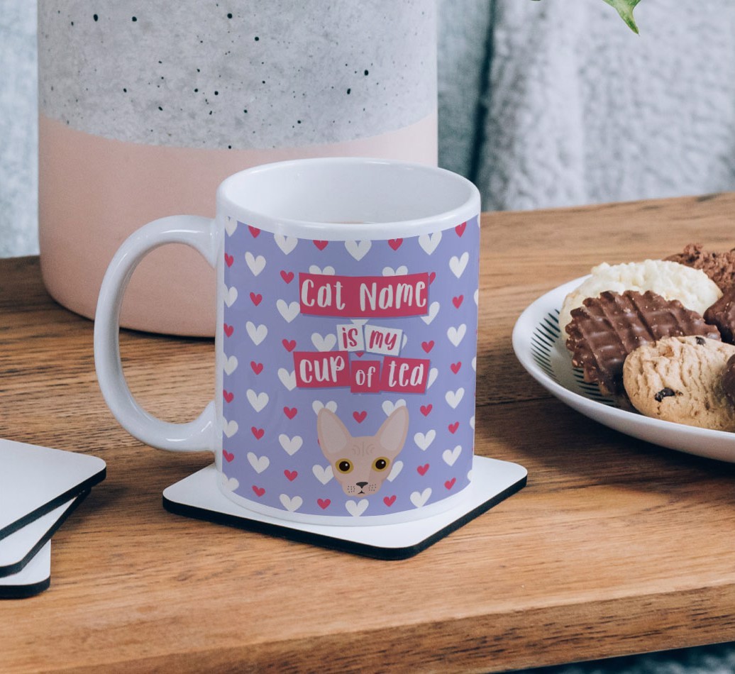 {dogsName} Is My Cup of Tea: Personalised {breedCommonName} Mug