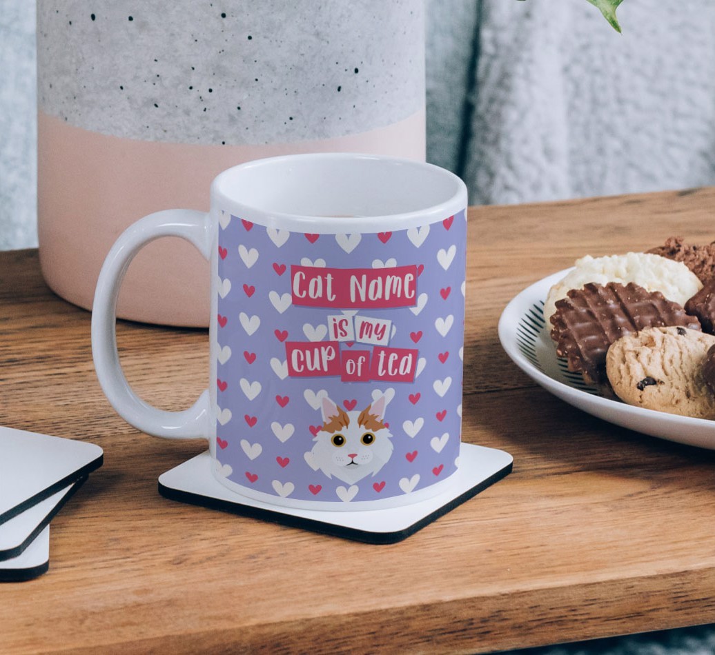 {dogsName} Is My Cup of Tea: Personalised {breedCommonName} Mug